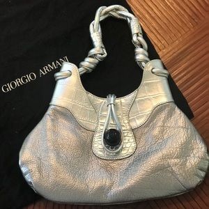 Giorgio Armani Silver Handbag